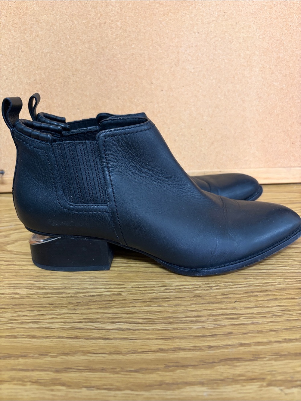Alexander Wang Black Leather Women’s Ankle Boot